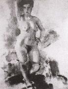 Jules Pascin Woman have big breast painting